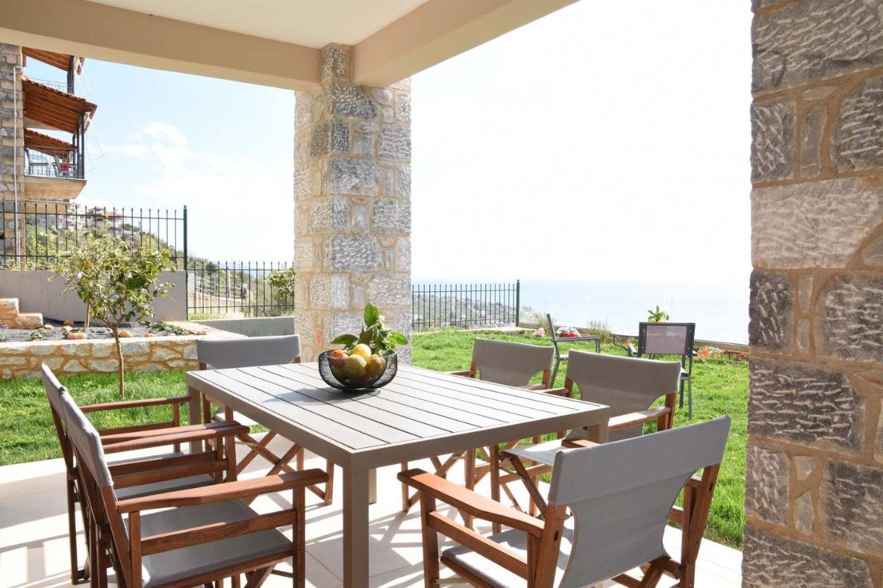 Villa Dafni - Infinite Sea Vistas With Private Pool Kalamata Bagian luar foto
