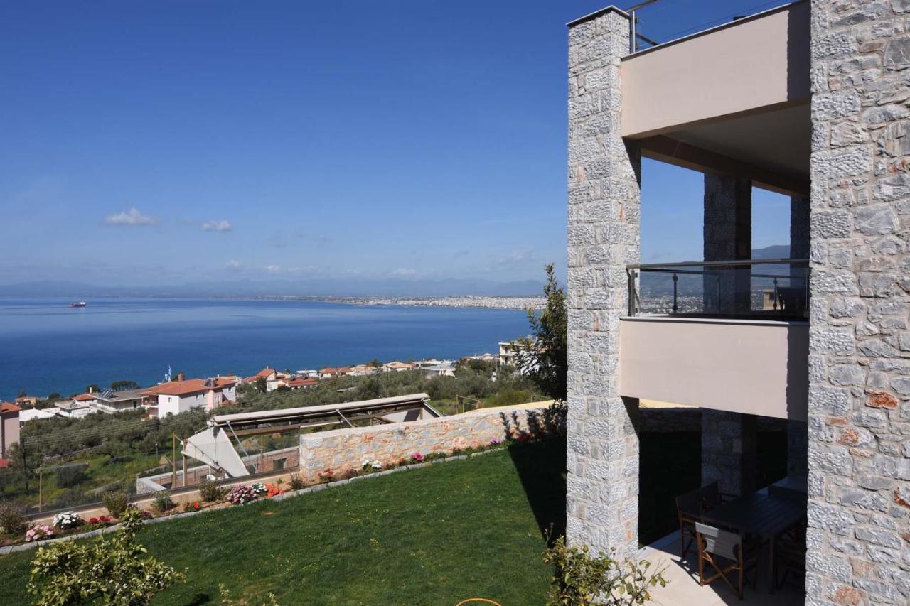Villa Dafni - Infinite Sea Vistas With Private Pool Kalamata Bagian luar foto
