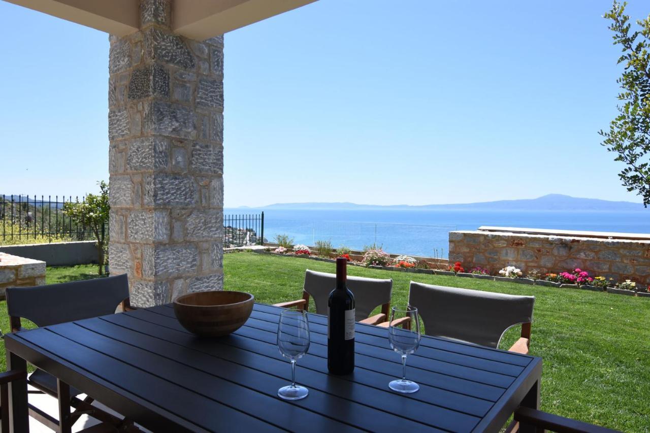 Villa Dafni - Infinite Sea Vistas With Private Pool Kalamata Bagian luar foto